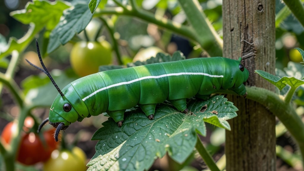 Huge Green Caterpillar Tomato Plant: Organic Defense That Saves Your Harvest