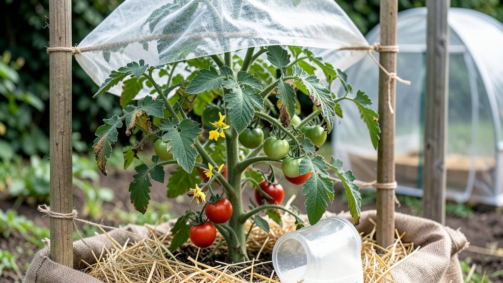 Protecting Tomato Plants from Frost: Layered Shielding for Zero Damage