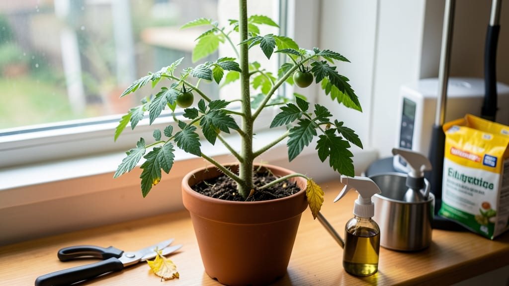 Overwintering Tomato Plants Indoors: Light-Capturing Hacks for Year-Round Growth